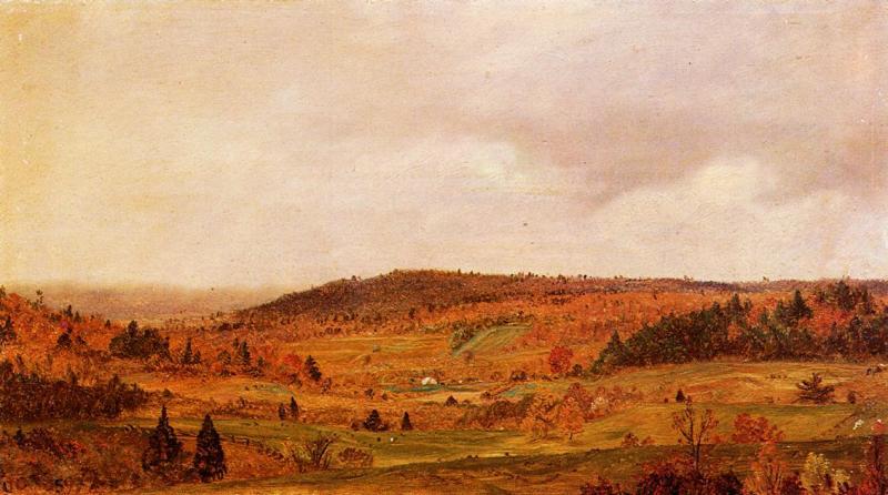 Frederic Edwin Church Autumn Shower Sweden oil painting art